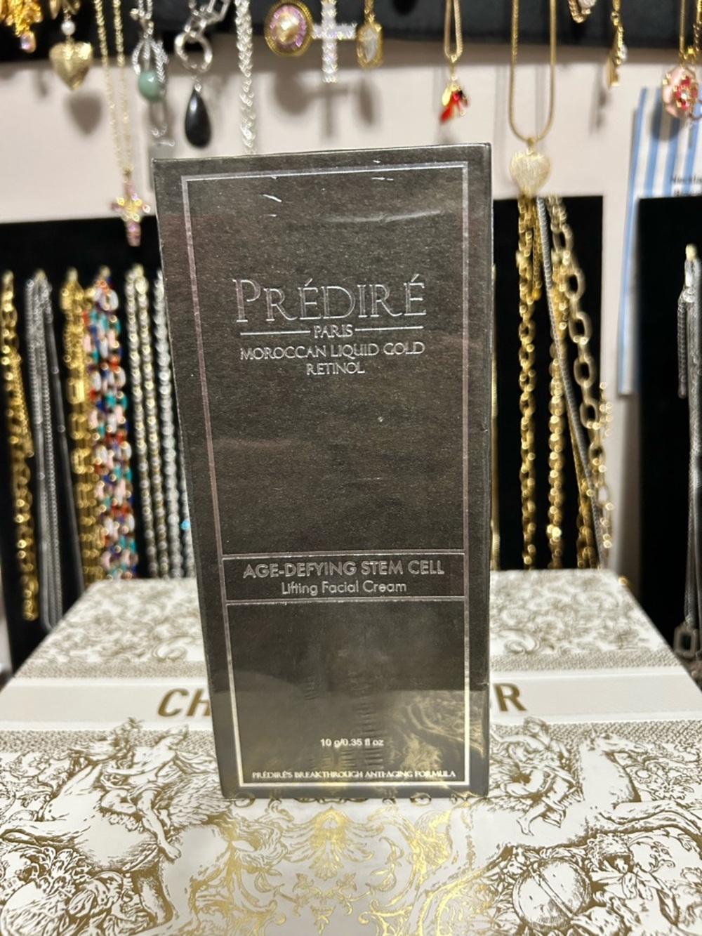 Prédiré Paris Moroccan Liquid Gold Retinol Facial Cream - Metallic Gold Box